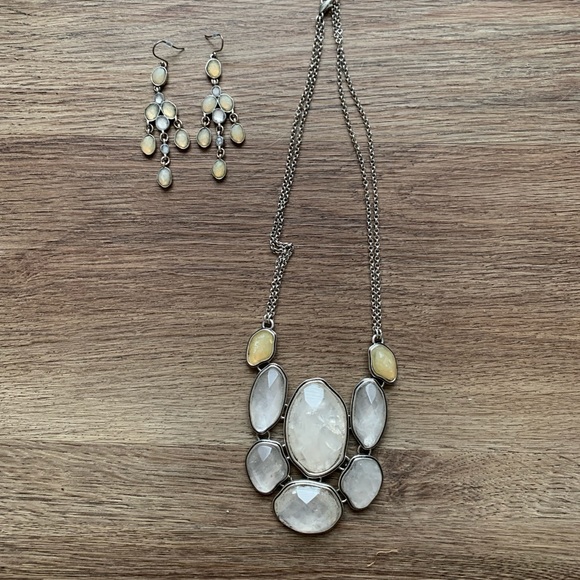 🎁 Lucky 🍀 Brand Quartz Necklace & Earrings - Picture 1 of 4